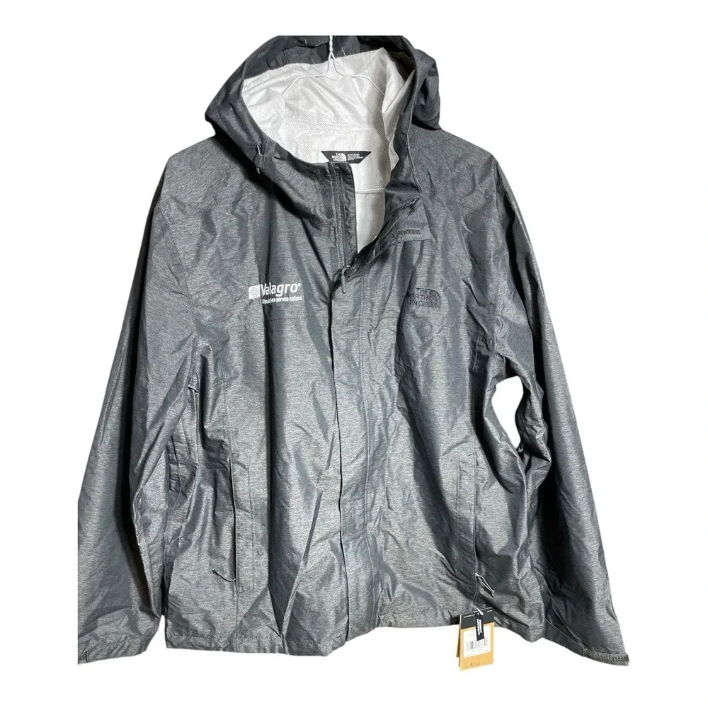 NWT The North Face Men's Venture 2 Waterproof Hooded Rain Jacket Gray XXL